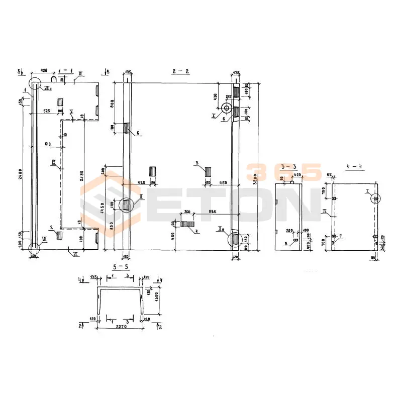 Блоки шахт лифтов Серия 1.089.1-1 БШЛ 100-33-2
