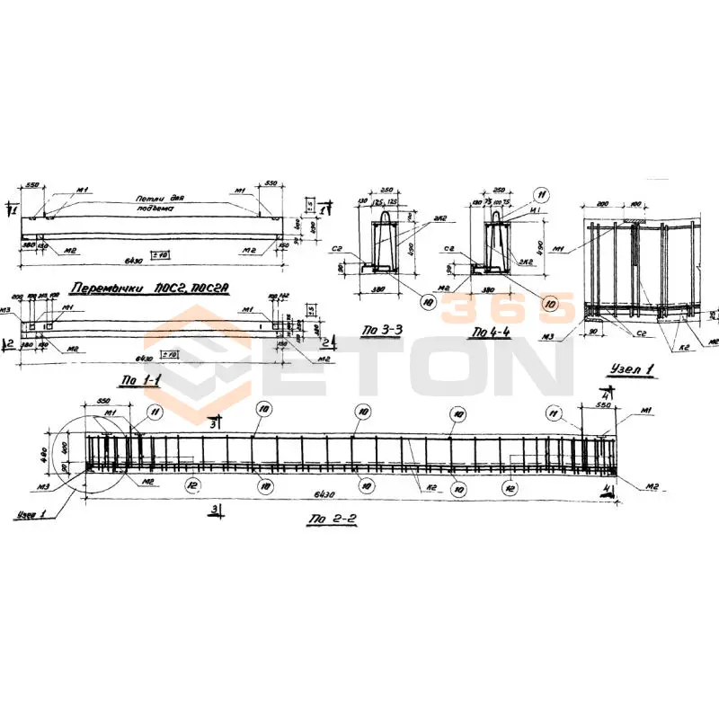 Перемычки Серия ИИС 61 ПОС 2 а (ИИС 61)