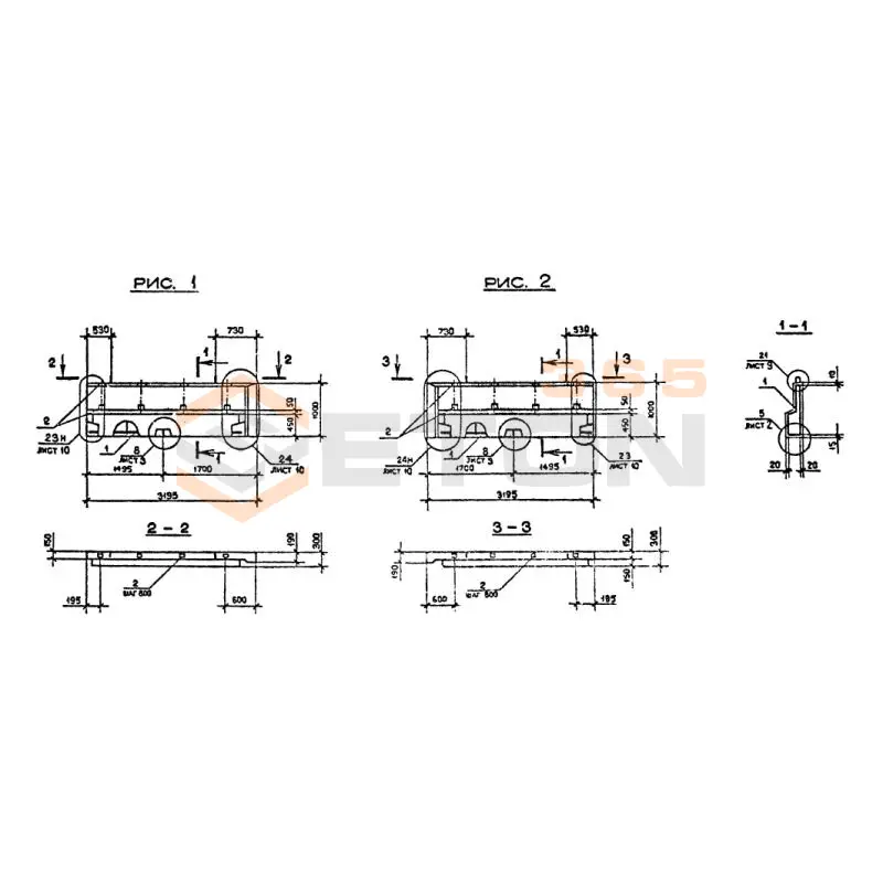 Панели наружных стен Серия 1.090.1-2с 2ПСП 32-10-3 пс (1.090.1-2с)