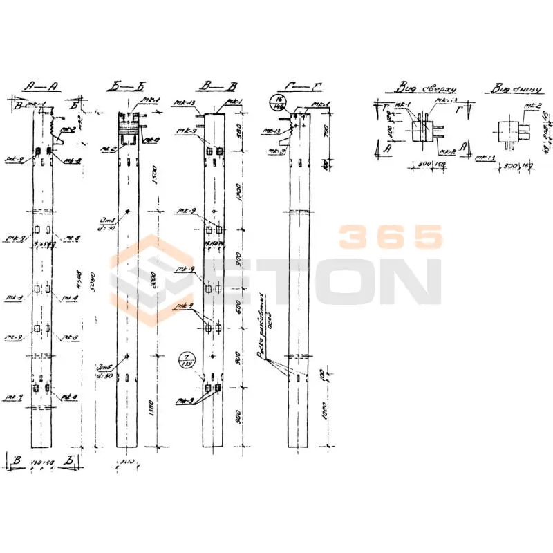 Колонны Серия ИИС 04-2 СКН 1-20-51-3 а (ИИС 04-2)