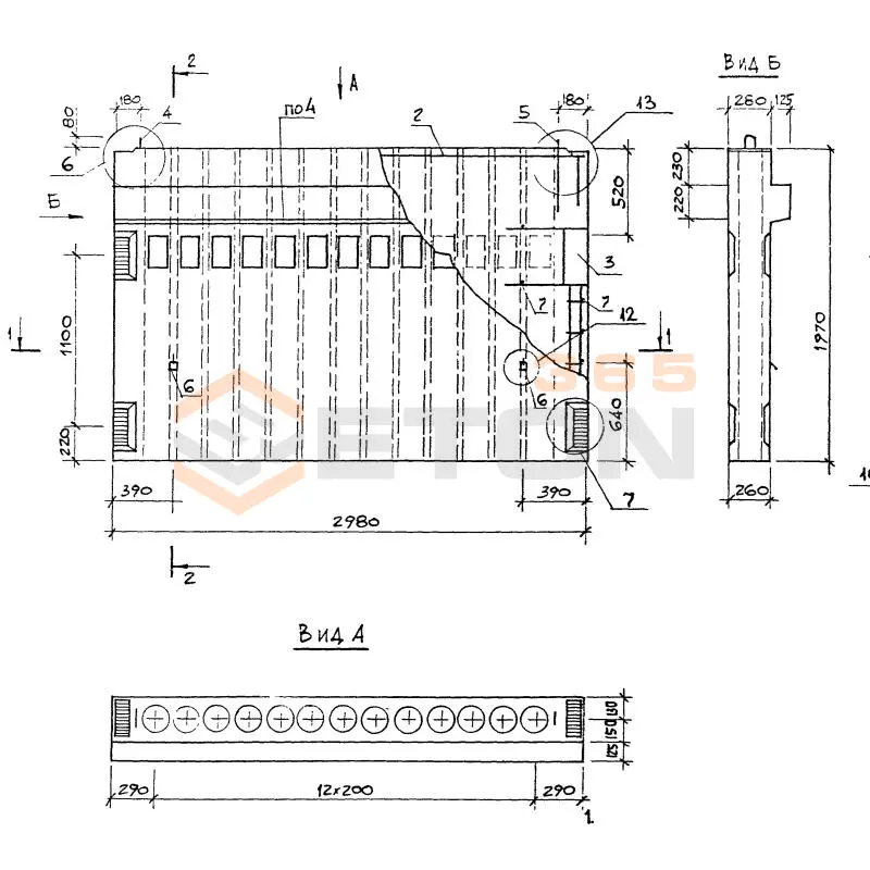 Вентблоки-диафрагмы жесткости Серия 1.034.1-1/90 1ВД 20-30-26