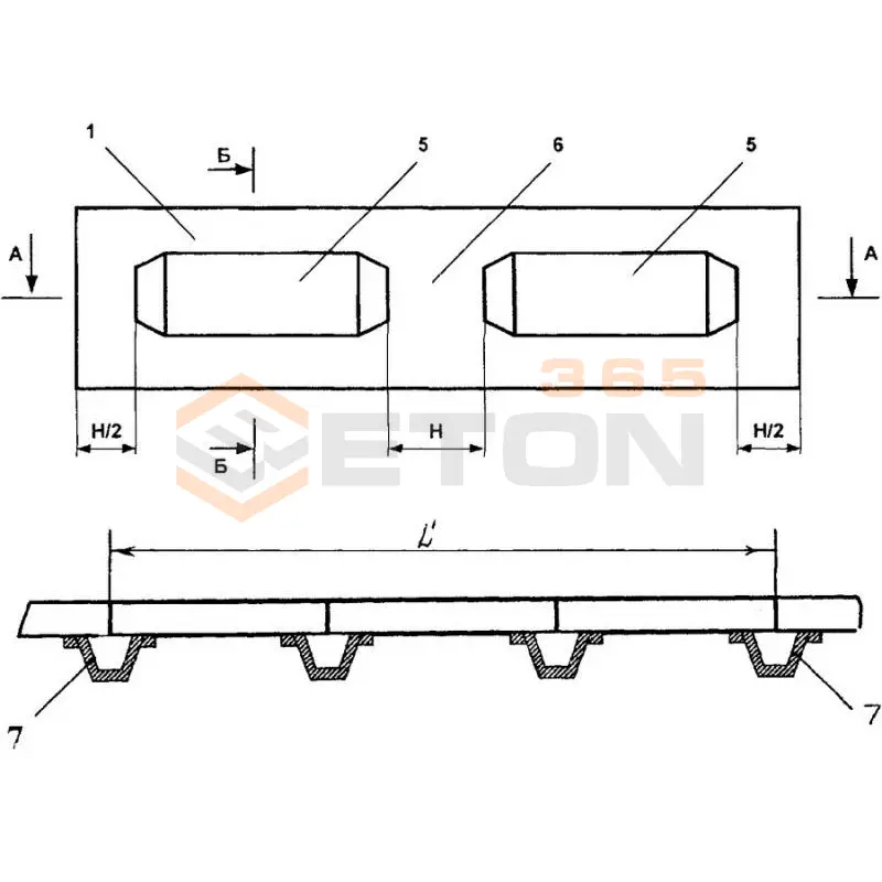 Шахтовые затяжки (ТП 401-11-83 и ТУ 67-08-173-93, р.ч.Р 10-0,99-1) П 1-2
