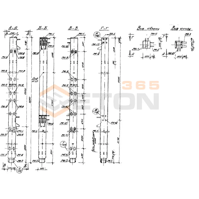 Колонны Серия ИИС 04-2 СКН 1-16-57-3 а (ИИС 04-2)