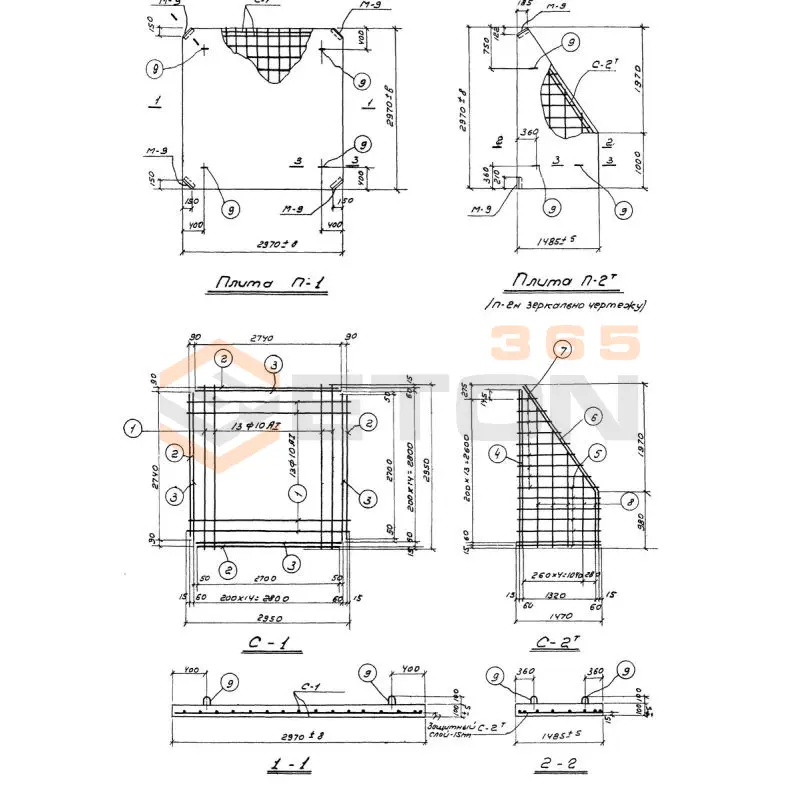 Плиты Серия ИС 01-09 П 1