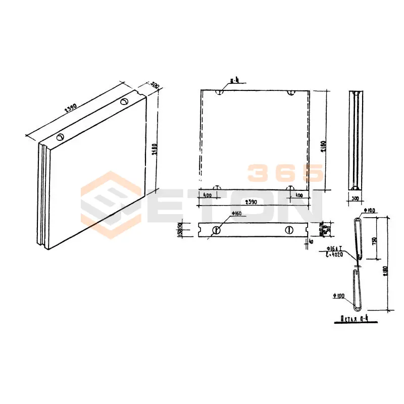 Блоки внутренних стен Серия 1.134-1 ВБ 24-22-3 (1.134-1)