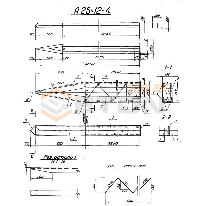 Клинья Серия 3.407-123 А 25-12-4