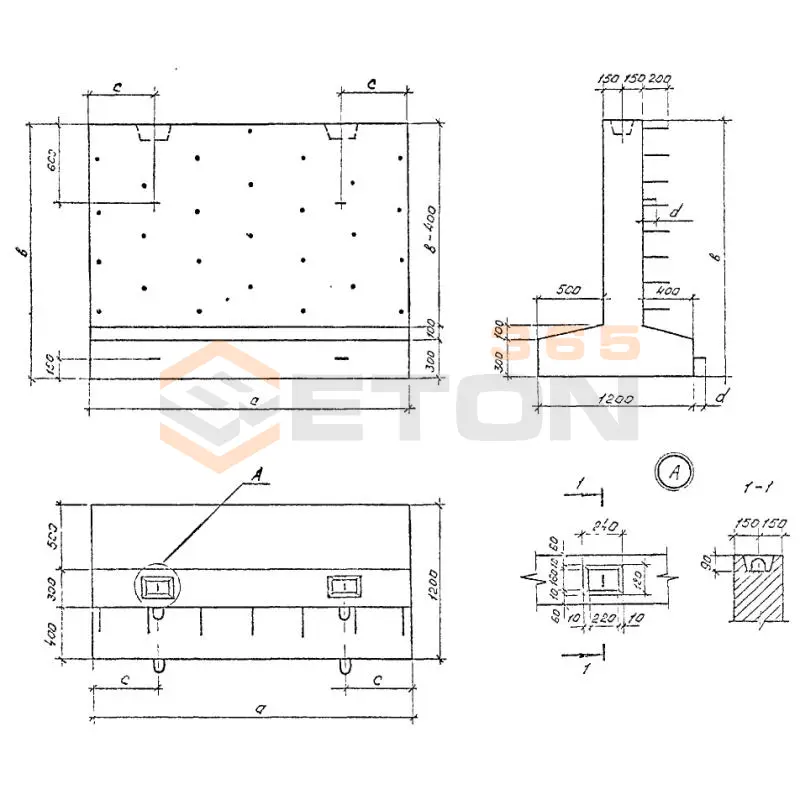 Блоки фундаментов Серия 3.501.1-179.94 Ф 4-240 м