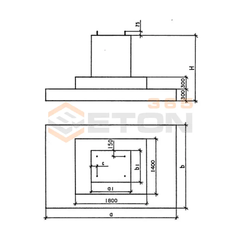 Фундаменты монолитные ФМ Серия 3.503.9-80 ФМ 1