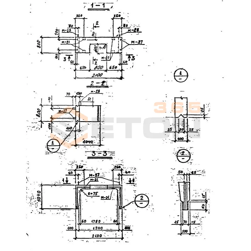 Блоки камер Серия 3.903 КЛ-13 СБК 1,8-1 (400х800)