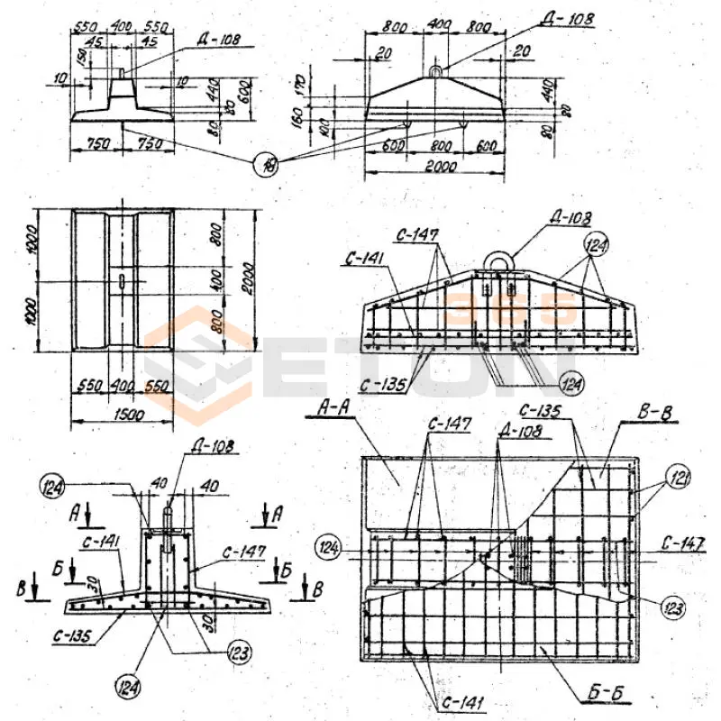 Анкерные плиты Серия 3.407-115 ПА 2-1