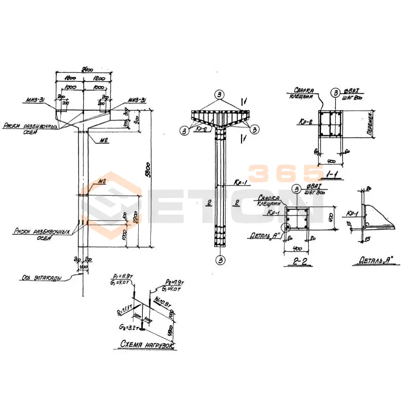 Колонны Серия 3.015-2 К 15-5 (3.015-2)