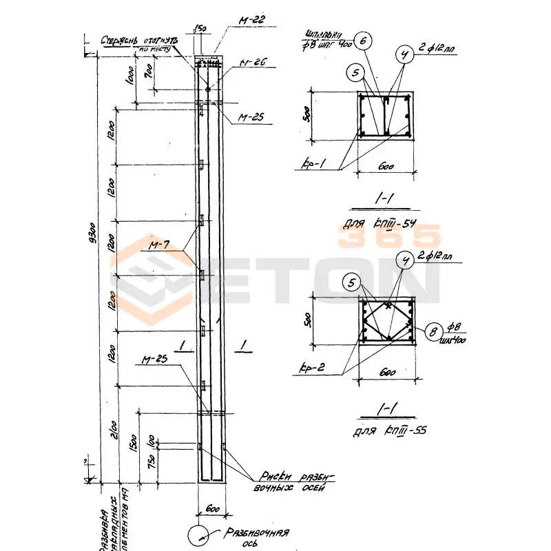 Колонны Серия КЭ 01-49 КП 3-55