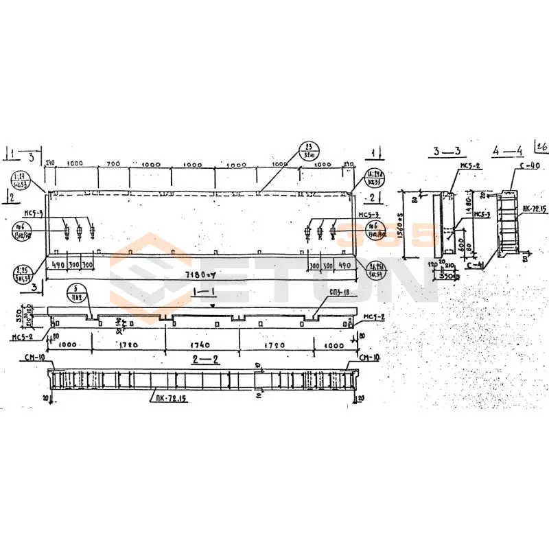 Панели наружных стен Серия 1.232 КЛ-2 НР 1-72-15-35 (1.232 КЛ-2)