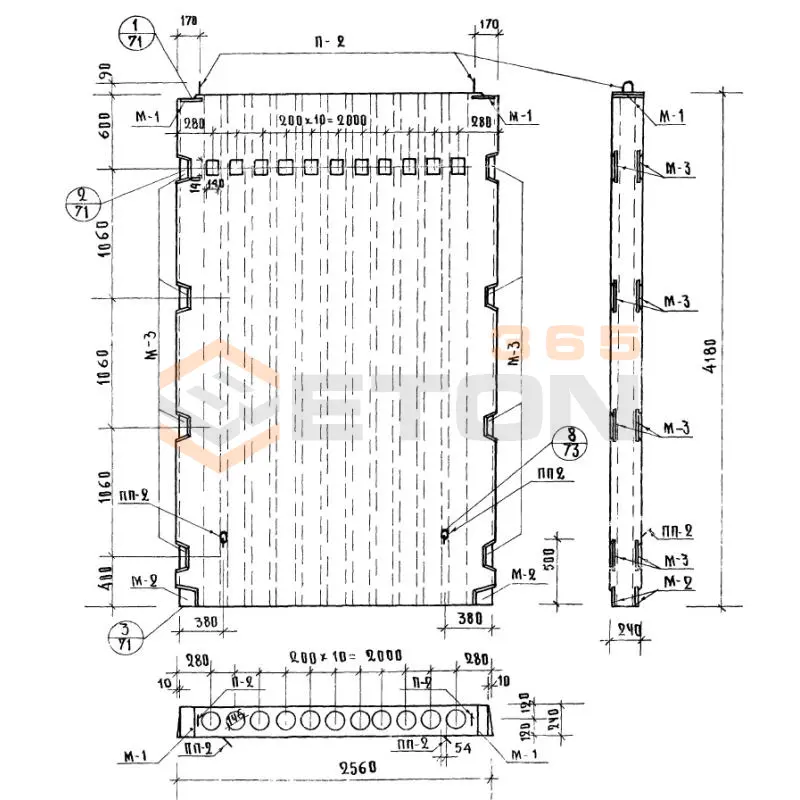 Блоки вентиляционные Серия ИИ 04-16 ВБС 26-42 (ИИ 04-16)