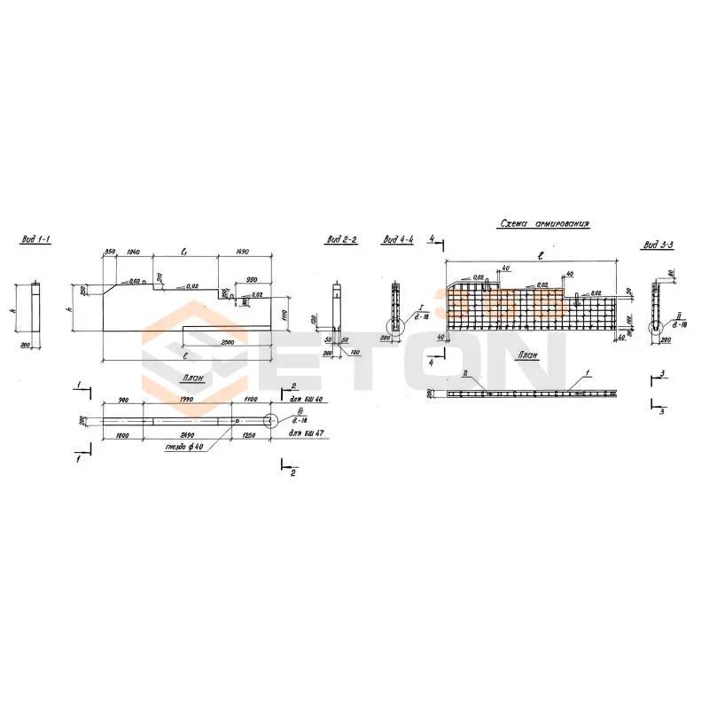 Блоки шкафных стенок Серия 3.503.1-105 БШ 47-3-22