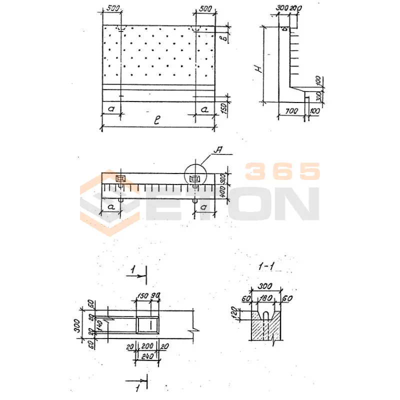 Звенья железобетонные круглых водопропускных труб под железные и автомобильные дороги (Шифр 57-368) Блок 1