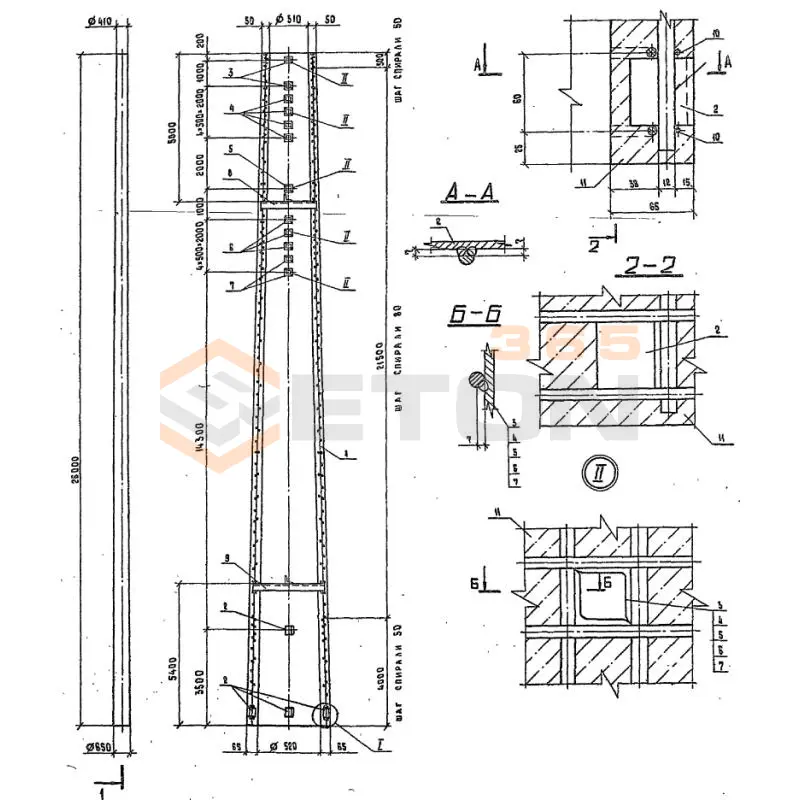 Стойки СК ГОСТ 22687-85 ( 3.407.1-152 ) СК 26,3-2,3
