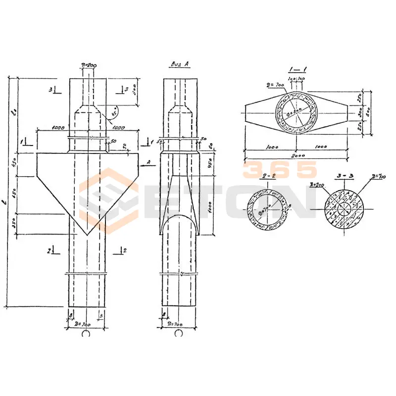 Колонны Шифр Э 1708/1 4КС 96-8-2,3 (Шифр Э 1708/1)
