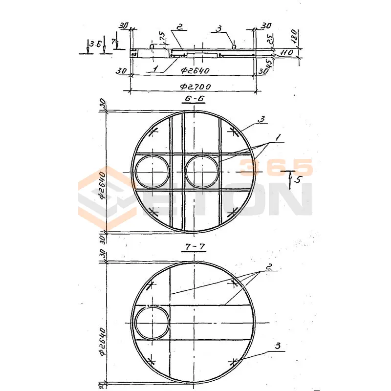 Плиты перекрытия колодцев Серия 3.900-3 и ГОСТ 8020-90 2ПП 25