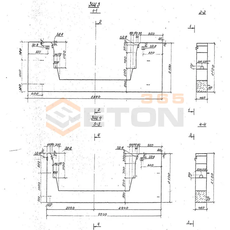 Закладные щиты ТП 1067/11 ЗЩ 3