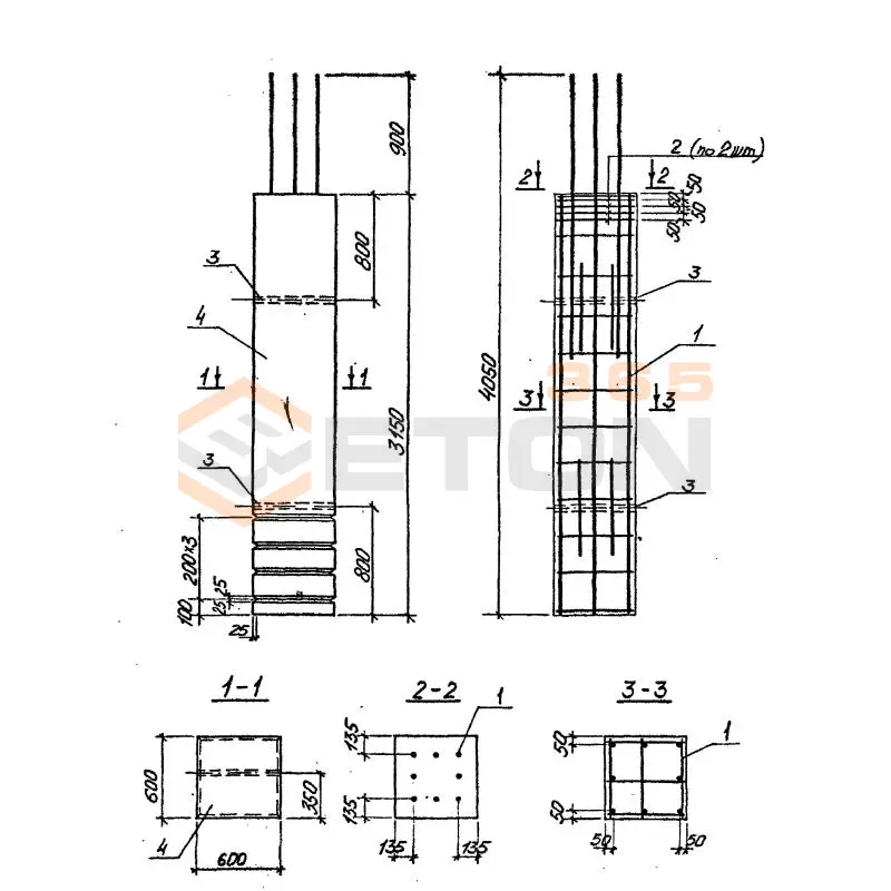 Колонны Серия У 01-02/89 К 1-1