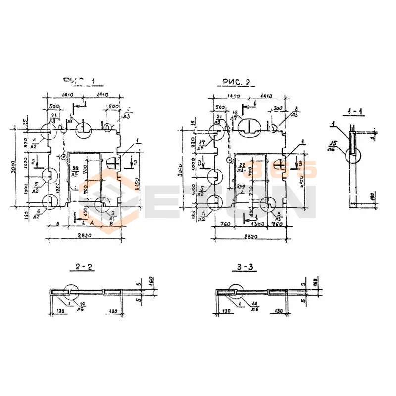 Панели внутренних стен Серия 1.090.1-2с 1ПВП 28-30-10-1 тс (1.090.1-2с)