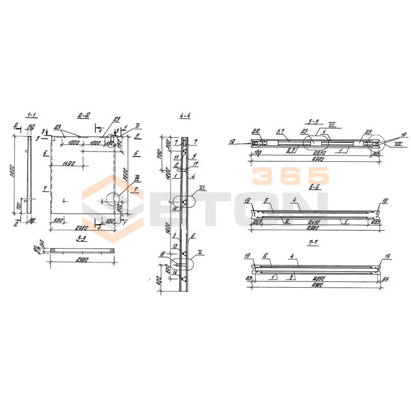 Панели стеновые плоские Серия 3.900.1-10 ПС 2-36 б