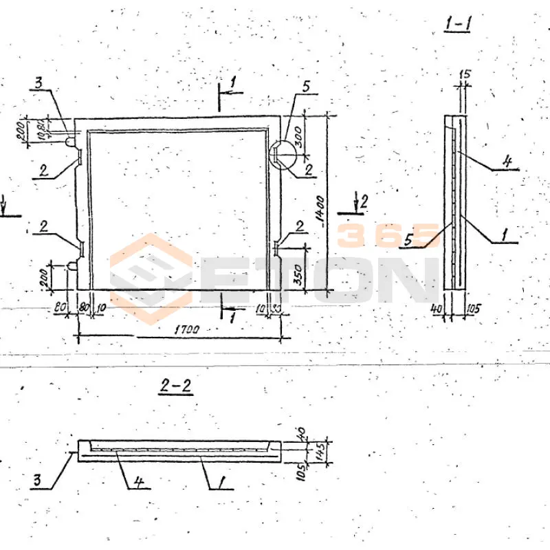 Плиты днища Серия 1.189.1-10 ПД 3 (1.189.1-10)