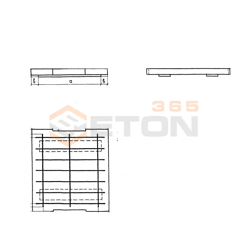 Плиты перекрытия междупутных лотков Альбом 3.501-68 ЛАД 201-000 (крышка)