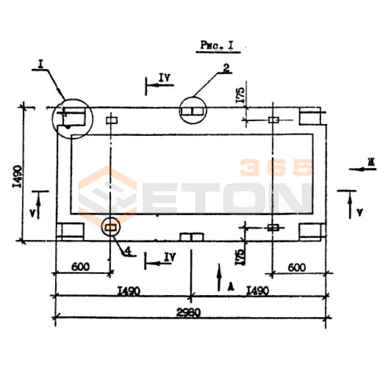 Плиты перекрытия ребристые Серия 1.090.1-2с ПР 30-15-8 АIIIтс9 (1.090.1-2с)
