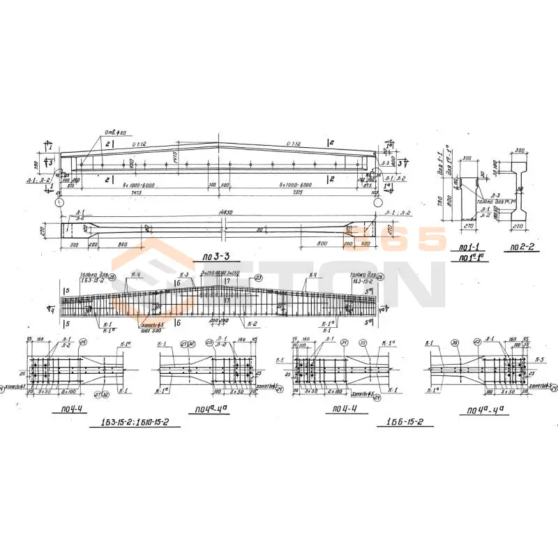 Балки Серия ПК 01-06 1Б 6-15-2
