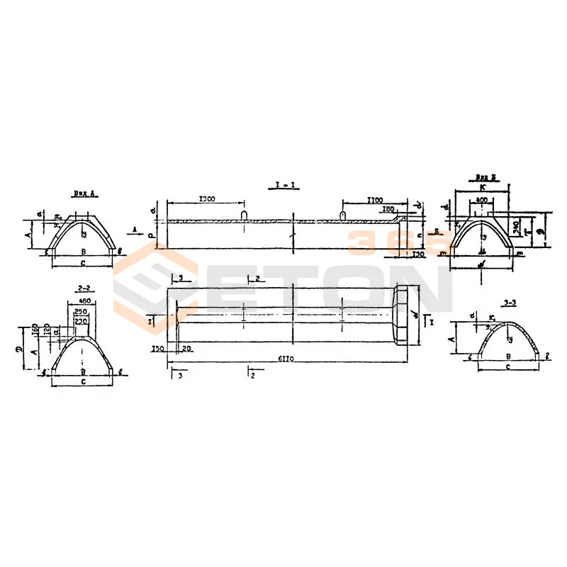 Лотки параболические раструбные Серия 3.820.1-34с ЛР 10