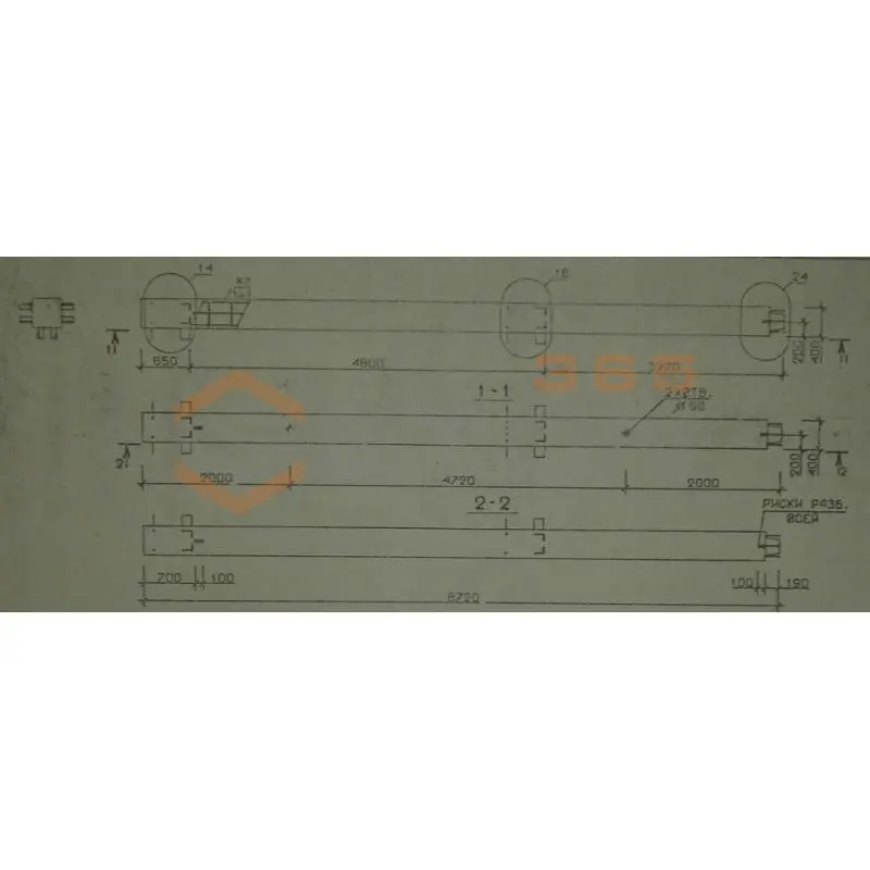 Колонны сечением 400х400 мм для зданий с высотами этажей 4,8 и 4,8 (6,0) м Серия 1.020.1-2с/89 4КВ 48-87-13