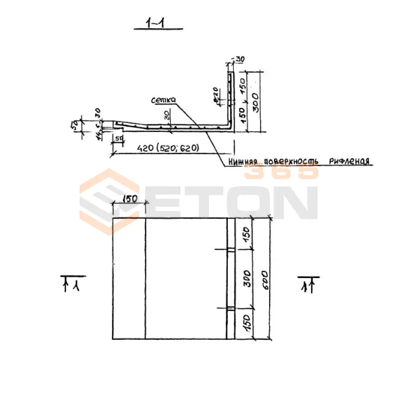 Плиты Серия 1.149 КР-1 ПУ 6-6-3