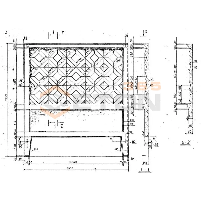 Плиты забора Серия ИЖ 31-77 ПО 16