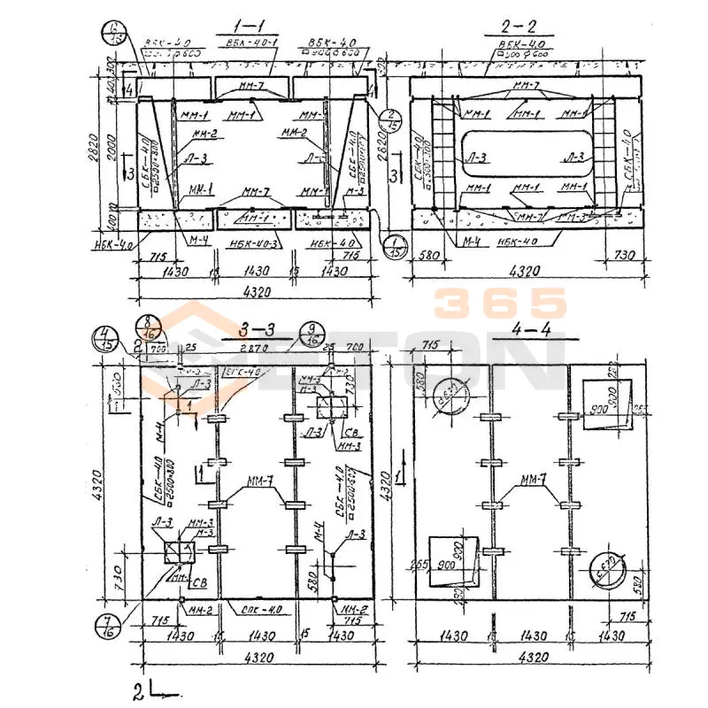 Камеры тепловые Серия 3.903 КЛ-13 Камера 4,0-4,0-2,0