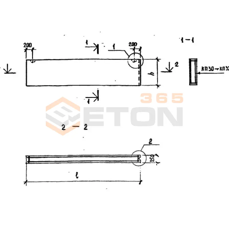 Панели стеновые парапетные ТП 213-2-183 ПСП 62-9-2,5-7 я-1 (ТП 213-2-183)