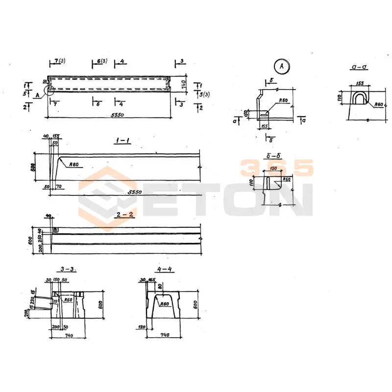 Плиты перекрытий Серия 1.400.1-22 П 3-1 АIII