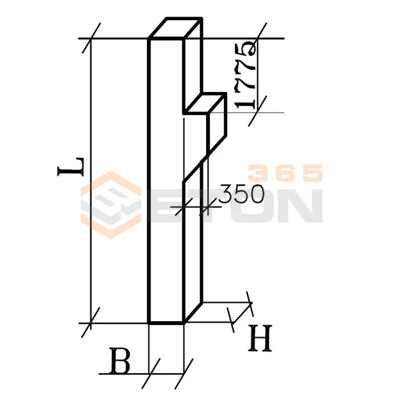 Колонны железобетонные для многоэтажных производственных зданий на высоту этажа 6,0 м Серия 1.420-12 вып. 3 К 31а-4-3