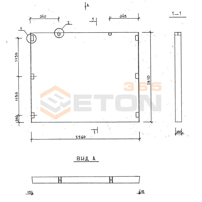 Диафрагмы жесткости плоские серия 1.020-1/87 ( 1.020.1-7, 1.020-1/83, ИИ 04-1, 1.020.1-3пв ) Д 56-28