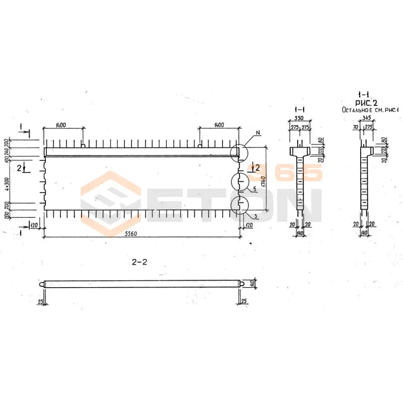 Диафрагмы жесткости серия 1.020-1/87 ( 1.020.1-7, 1.020-1/83, ИИ 04-1, 1.020.1-3пв ) 1Д 56-17 пв