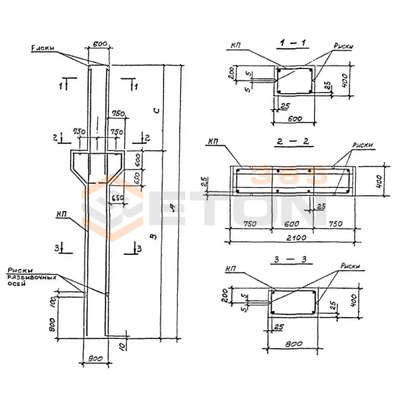Колонны Шифр 2021-164 6КК 96-1 (Шифр 2021-164)