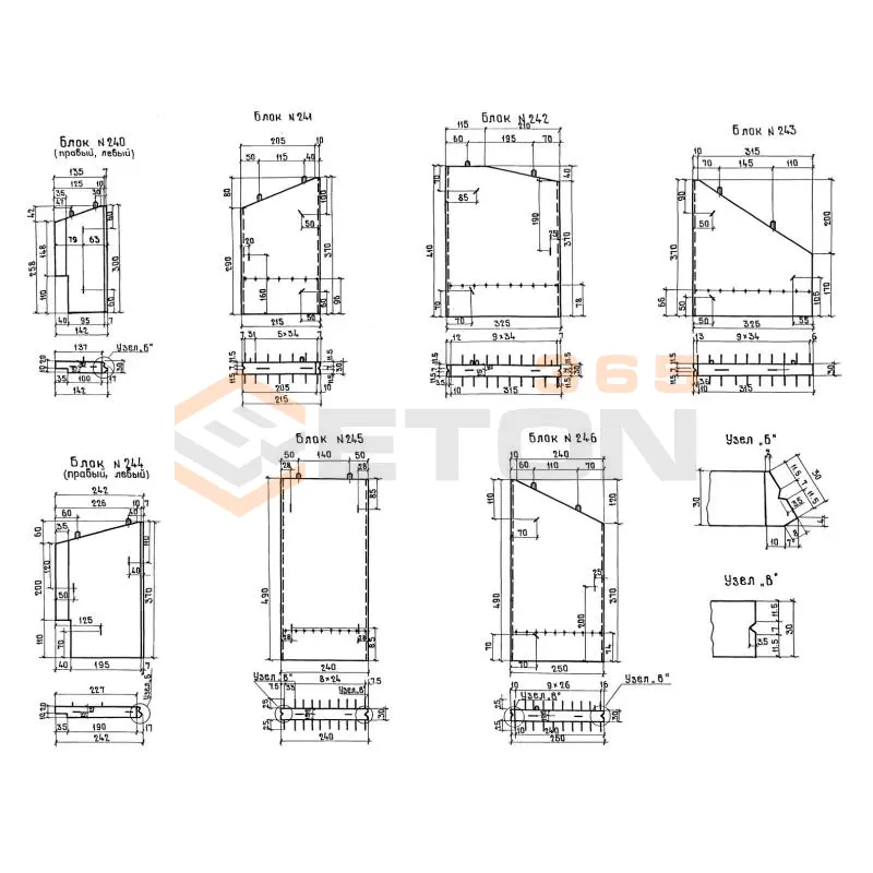 Блоки гасителей ТП 501-96 Блок 240 пл