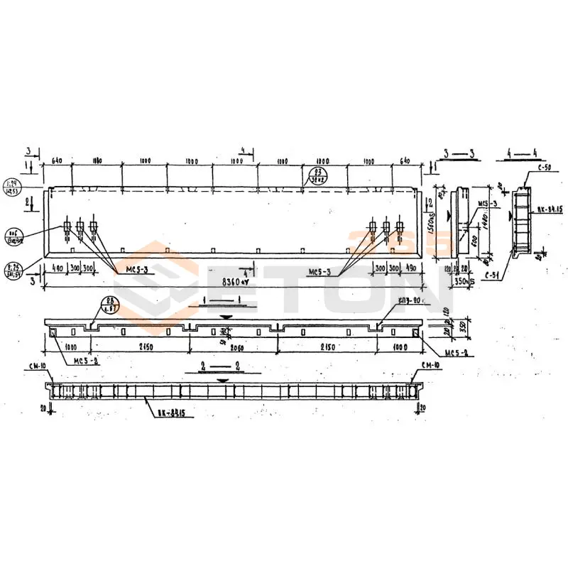Панели наружных стен Серия 1.232 КЛ-2 НР 1-84-15-35 (1.232 КЛ-2)