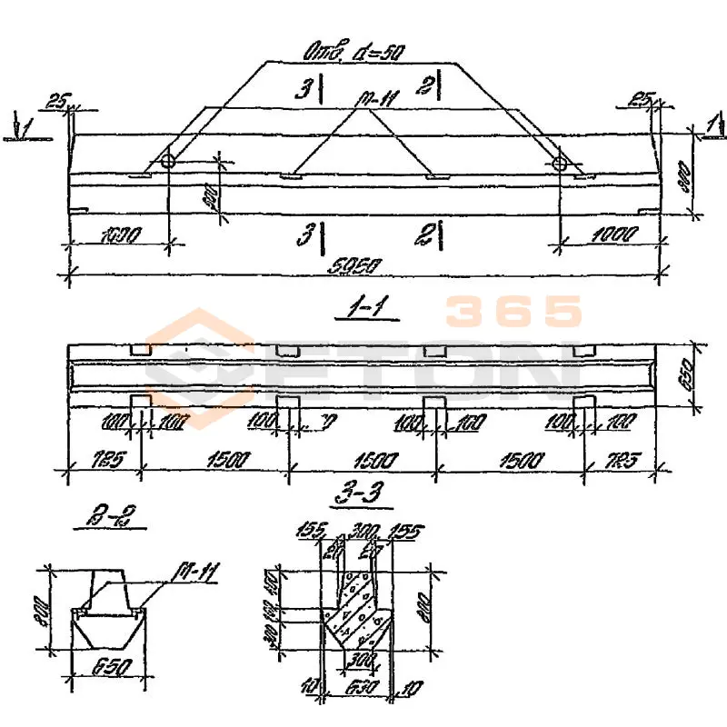 Ригели ТП 901-4-63.83 Б 1-2