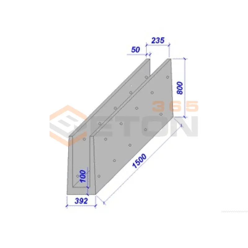 Лотки междупутные Альбом 984, Серия 3.501-68 Л 1-0,7