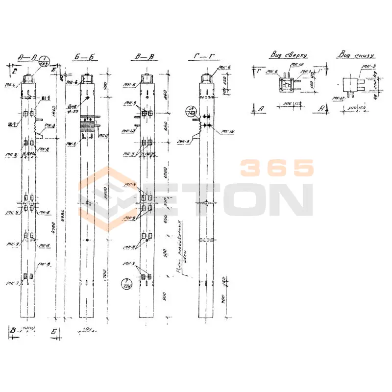 Колонны Серия ИИС 04-2 СКН 1-16-60-3 а (ИИС 04-2)