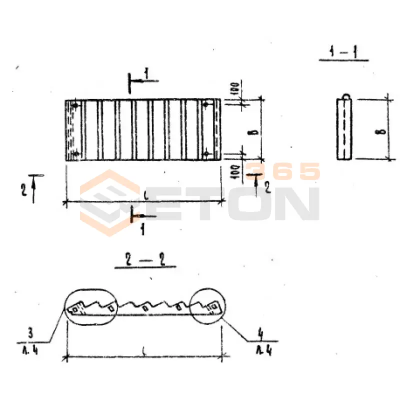 Лестничные марши Серия 1.335 ОМ 1ЛМФ 39-13-16-5