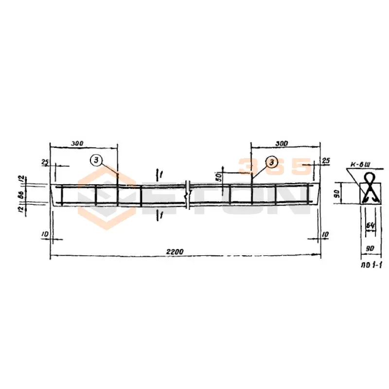 Перемычки Серия ИИ 01-02 ША 6 (ИИ 01-02)