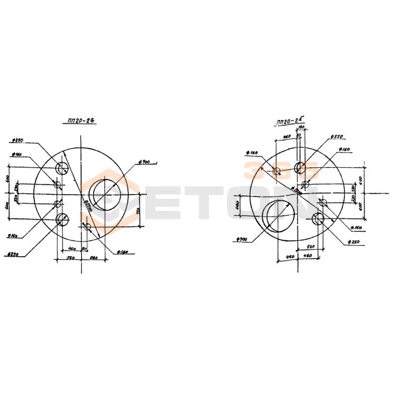 Плиты перекрытия Серия 3.503.1-70 ПП 20-2 б (3.503.1-70)
